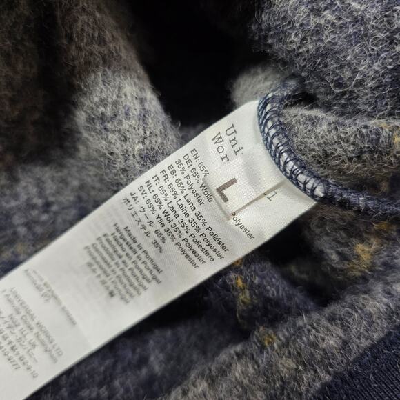 Universal Works Wool Button Down Cardigan Chore Sweater Grey Men's READ - Picture 8 of 11